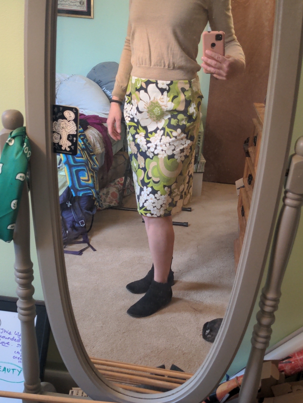 J. Crew Floral Pencil Skirt
